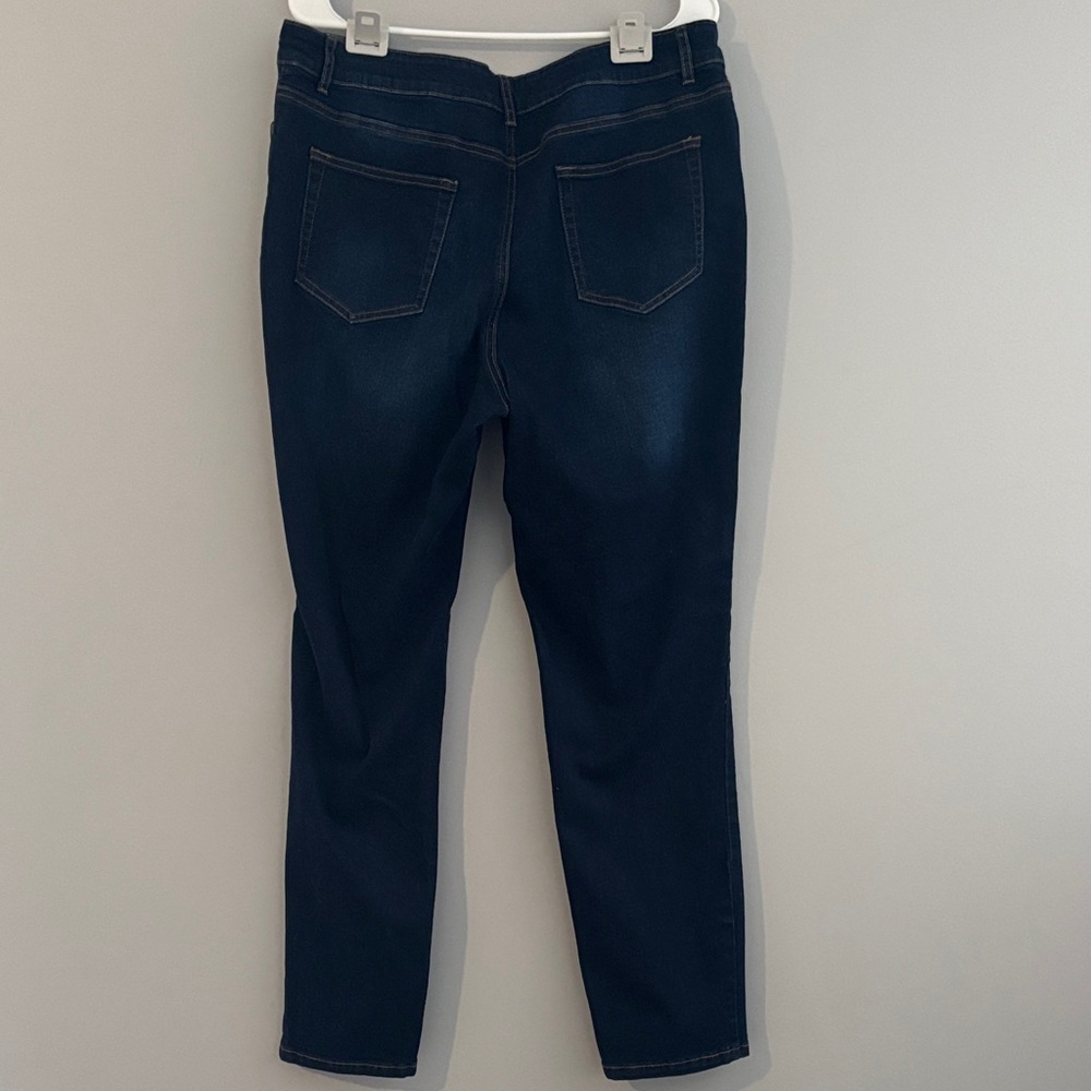 Garnet Hill Midnight Blue Cropped Jeans - Picture 3 of 3
